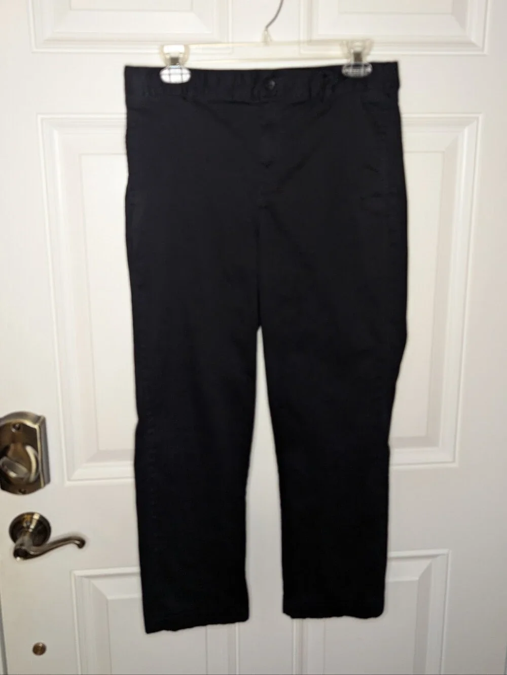 Place Big Boys Size 18 Black Chino Pants Adjustable Waist
